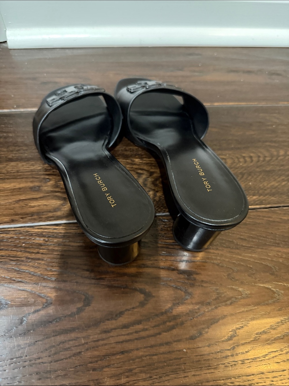 Tory Burch Double Stack Logo Mule Sandal 55MM - Picture 4 of 9